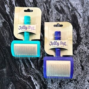 Jelly pet slicker brush for dogs & cats